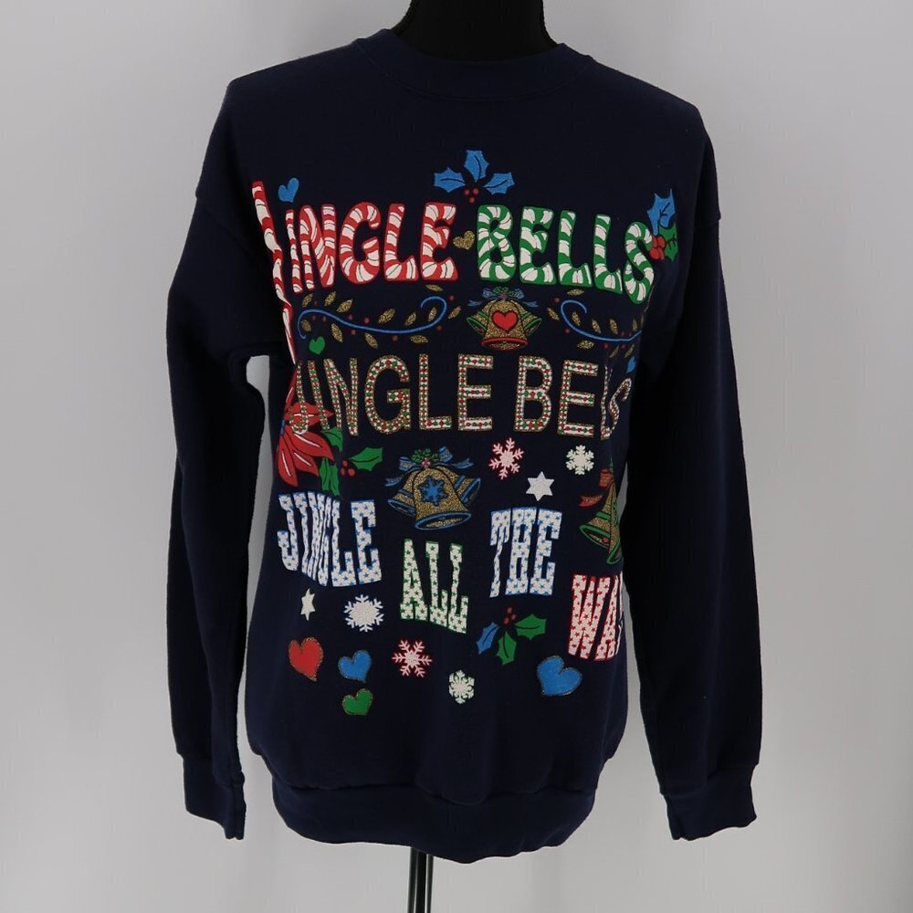 MBC Christmas Jingle Bells Sweatshirt Size Large